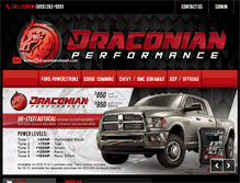 Tablet Screenshot of draconiandiesel.com